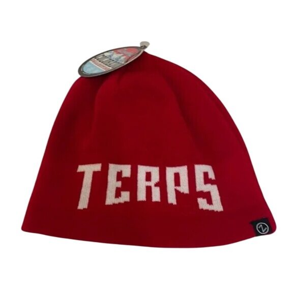Maryland Terrapins Terps Sports Reversible Knit Beanie Hat NCAA Zephyr - Picture 1 of 4